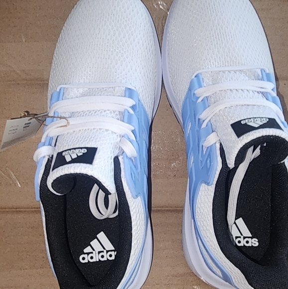 Womens Adidas White and Light Blue Ultima Show Running Shoes 8.5 - Picture 3 of 8
